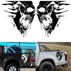 Skull Vinyl Decals Scary Skeleton Stickers For Car Trunk Side Body Pickup Decor