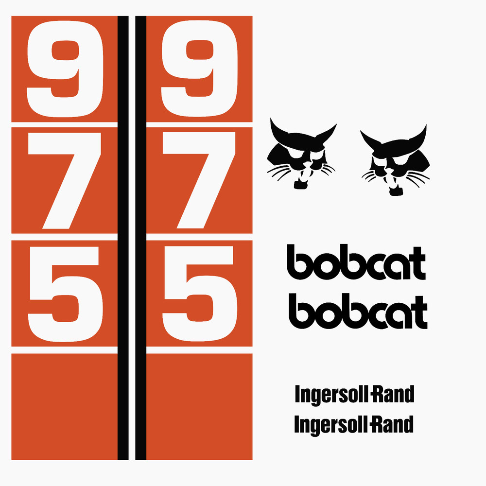 Fits Bobcat 975 Decals Stickers kit Repro Aftermarket Decal kit Premium Vinyl
