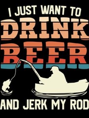 4” Funny Beer Sticker Fishing Drinking Quiet Peace Beer Outdoors Gift Quote