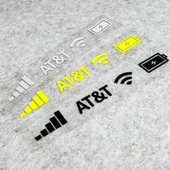 Car Stickers Wifi Battery Level Signal Vinyl Reflective Funny Decals Back Window