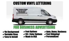 Custom Vinyl Lettering For Business Name Advertising Store Windows Truck Trailer