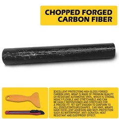 Gloss Forged Carbon Fiber CF Black Silver Gold Red Vinyl Car Wrap Sticker Decal