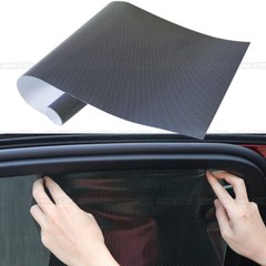 Perforated One Way Vision Black Tint Film Vinyl Car Window Decal Sticker Sheet