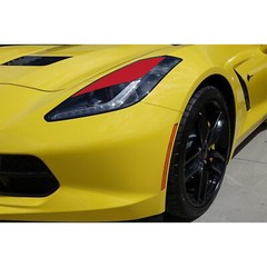 for Chevy Corvette 2014-2019 Headlight Eyebrow Eyelid Decal Overlays Sticker Red