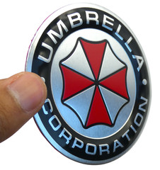 ALUMINUM Umbrella Corporation Resident Evil Car Decal 3″ in diameter