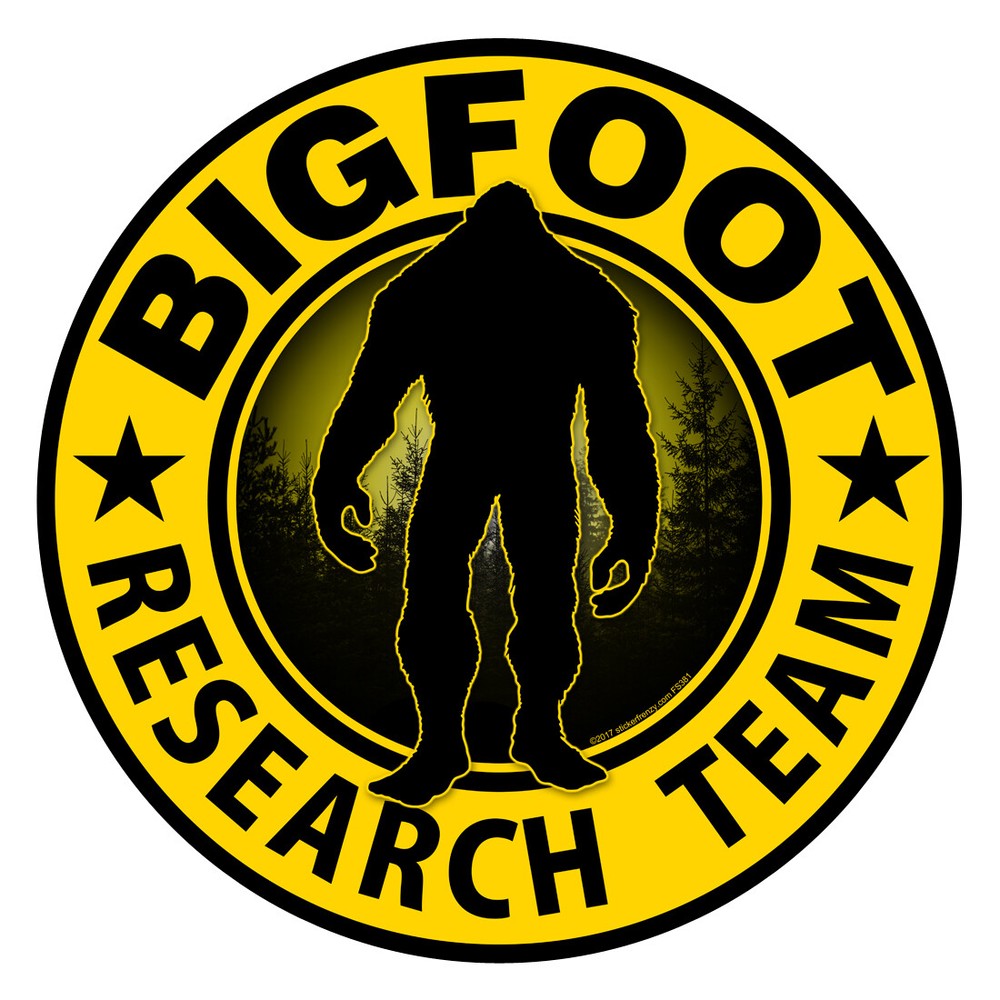 REFLECTIVE Bigfoot Research Team YELLOW – Sticker – 4″ x 4″ FS381-REF