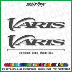 VARIS Racing Concept Decals x2 – 20cm 8 inch JDM BRZ WRX STI CIVIC RX8 S2000 BMW