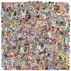 500 JDM Random Graffiti Stickers Pack Car Motorcycle Motocross Helmet Decals Lot