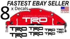 8 x Brake Caliper Decal set for TRD Toyota sticker -HighTemp-Color Options- FAST