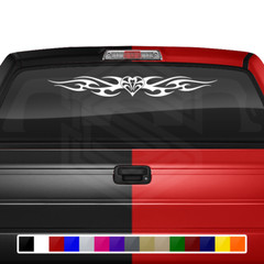 116-03 HEART Windshield Decal Window Sticker Vinyl Graphic Tribal Heart Car SUV