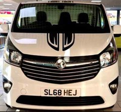 Fits Vivaro Graphics Side Bonnet Rear Vinyl Decals Nav LTD Edition