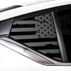 Fits Nissan Altima 2019 – 2023 Quarter Window American Flag Vinyl Decal Sticker