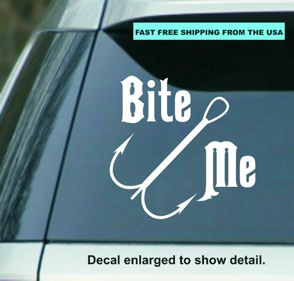 Bite Me 5.5″ Vinyl Decal Sticker car Laptop Window Wall Yeti Cup