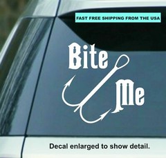 Bite Me 5.5″ Vinyl Decal Sticker car Laptop Window Wall Yeti Cup