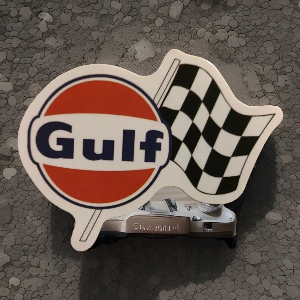 Gulf Gasoline Sticker. *Matte*Finish Approx Size: 3”x2”. Free Ship W/Tracking