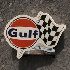 Gulf Gasoline Sticker. *Matte*Finish Approx Size: 3”x2”. Free Ship W/Tracking