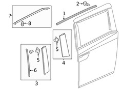 Genuine Honda Door Applique 72930-TK8-A10