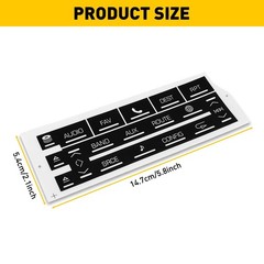 1/2set Replacement Radio Button Stickers For 2007-2014 escalade Switch ReDe H