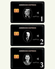 CUSTOMIZED AMERICAN EXPRESS Credit Card Sticker Metal