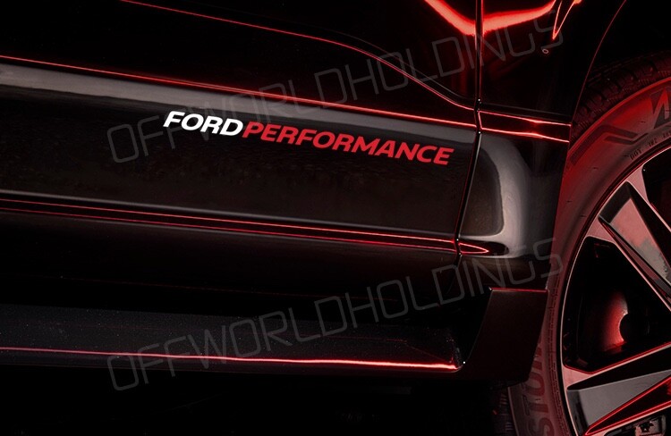 FORD PERFORMANCE 2-color sticker decal WEC Le Mans racing Mustang NASCAR WRC