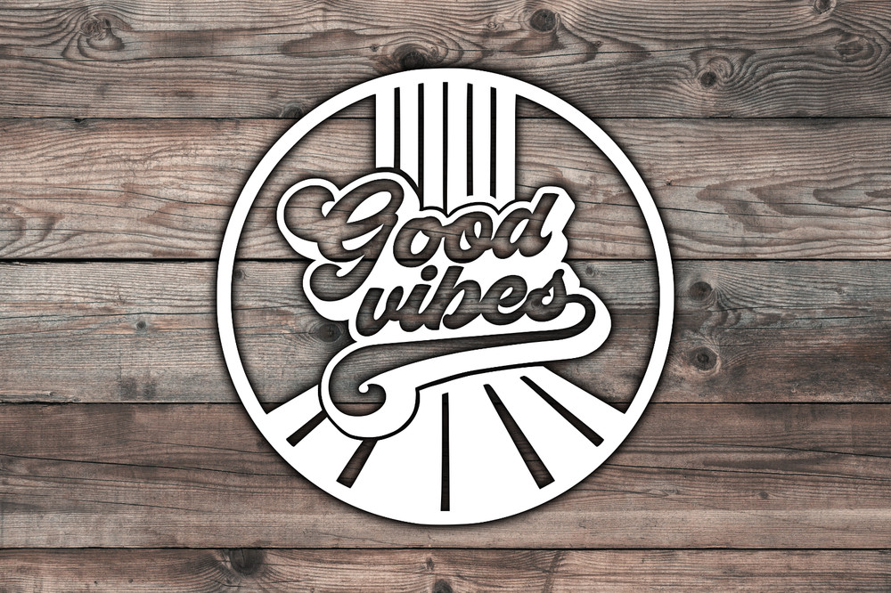 Good Vibes Retro Decal Sticker Vinyl Graphics