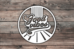 Good Vibes Retro Decal Sticker Vinyl Graphics