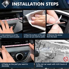5m Car Interior Molding Line Decor Point Edge Gap Door Panel Vehicle Accessories