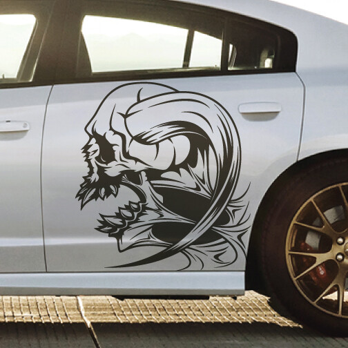 Zombie Skull Side Hood Decal Car Truck Vehicle Graphic Boat Tailgate Pickup SUV