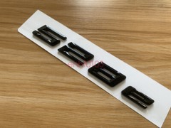 Gloss Black 3D ABS Letters Trunk 528e Emblem Rear Badge for BMW 2017-2022 528e