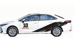 Fit For Toyota Camry Corolla Distorted Stripe Car Sticker Graphics Racing Decals