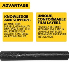 Premium Forged Fiber Carbon Vinyl Film Wrap Roll High Gloss Black Sticker Decal