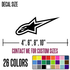 ALPINESTAR – Off Road ATV Racing Decal Sticker Dirt Bike Motocross 4 Wheel – R7