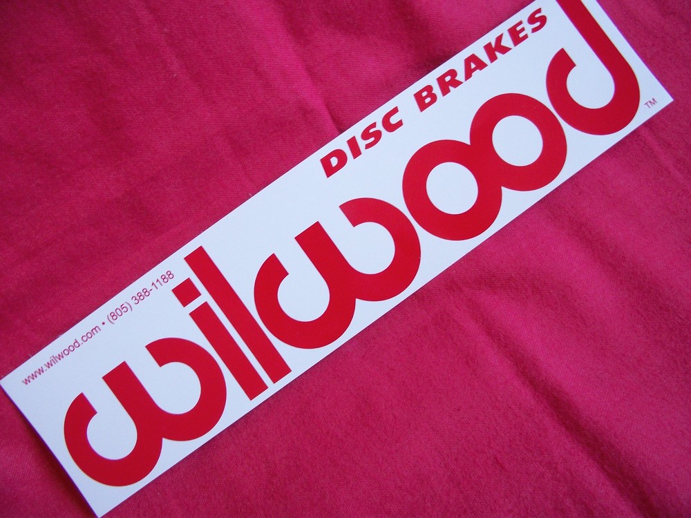 Wilwood Disc Brakes High Performance Disc Brake Pads Sticker Decal Classic cars