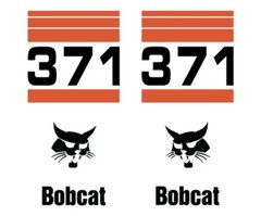 Bobcat 371 Skid Steer Set Vinyl Decal Sticker – FREE SHIPPING