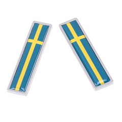 Badge Emblem Sticker Car Auto Rear Trunk Alloy Decal Sweden Swedish Decor Flag