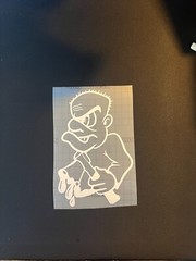 judgement day axe man car decal sticker 90s hardcore music rave