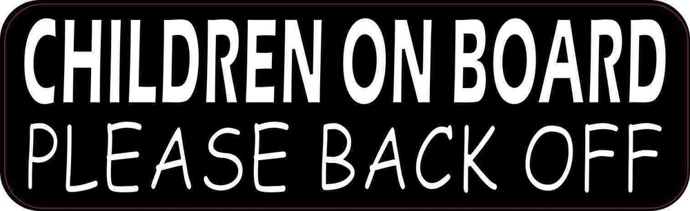 10in x 3in Children on Board Sticker Vinyl Sign Car Truck Vehicle Bumper Decal