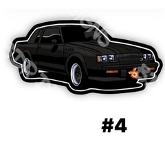 4” GNX Grand National Sticker/Decal…… High Quality Vinyl Decal