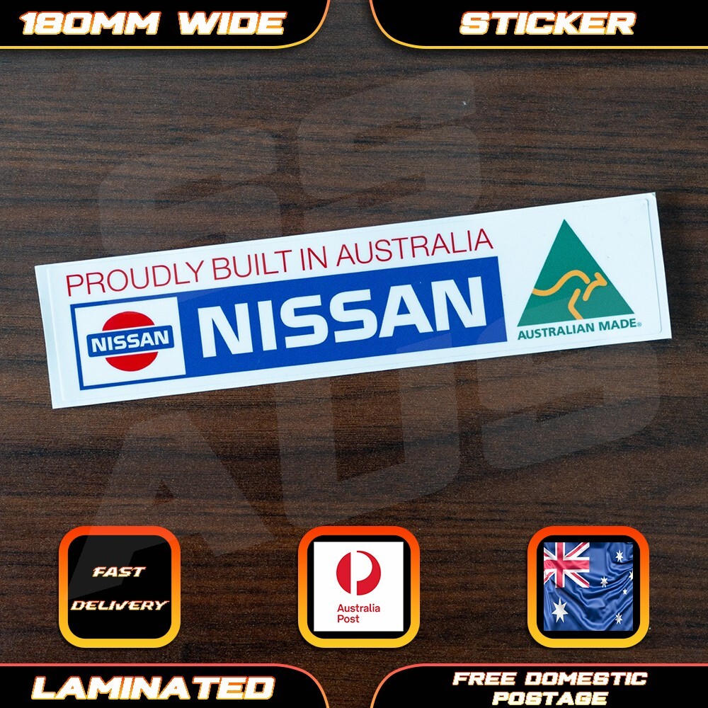 Old Nissan Australia Style Retro Sticker Decal Skyline Pulsar Pintara Bluebird
