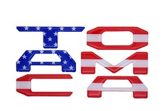 Tailgate 3D Domed Raised Letters Inserts for Toyota Tacoma 2016-2019 TAILGATE
