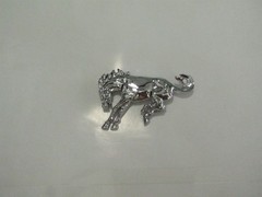 1966 – 2026 FORD BRONCO AND BRONCO II CHROME BUCKING HORSE EMBLEM METAL