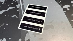 Automobile VIN ID Label Replacement Sticker – Car Identification Decal Set of 4