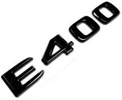 E400 BLACK FOR MERCEDES REAR TRUNK EMBLEM BADGE NAMEPLATE DECAL LETTER NUMBER