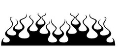 FLAME HOOD #54 DECAL VINYL GRAPHIC CAR TRUCK AUTO SUV VAN SEMI CROSS OVER BLAZE