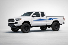 Side Stripes Vinyl Graphics Compatible With Toyota Tacoma, 16/23 models