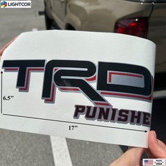 TRD Tacoma Skull Bedside Accessories Exterior Sports Punisher Edition Decals