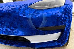 Gloss Camouflage Shadow Camo Royal Blue Car Vinyl Wrap Sticker Decal Film Sheet