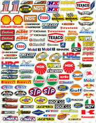 100 + Racing Decals Stickers Drag Race Nascar High Quality Vinyl FREE SHIP