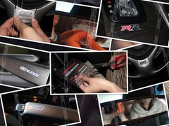 lamborghini interior small Stickers Set