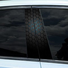 2PCS body sticker HD B column car sticker honeycomb pattern middle column